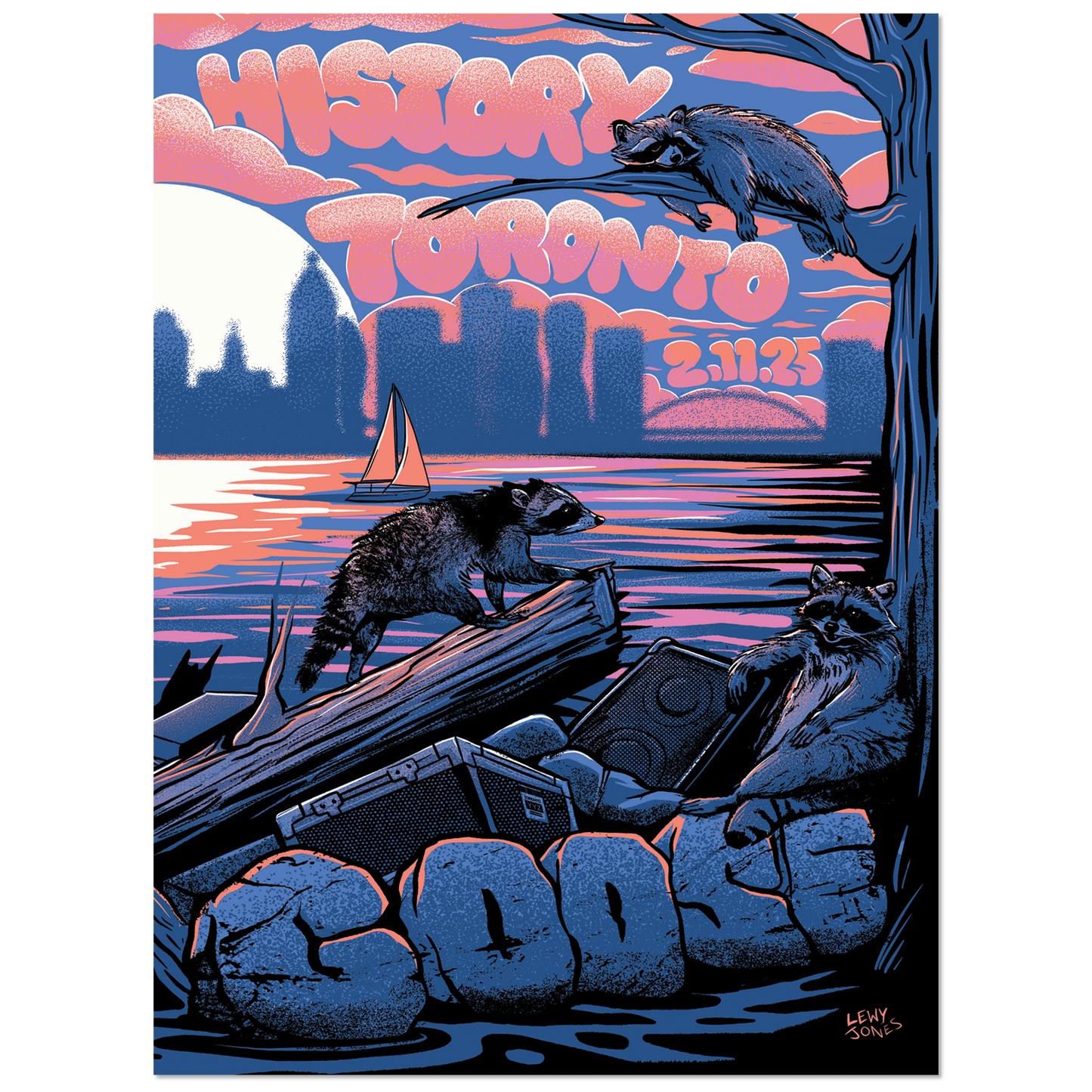 Toronto, ON – 2/11/25 Show Poster by Lewy Jones