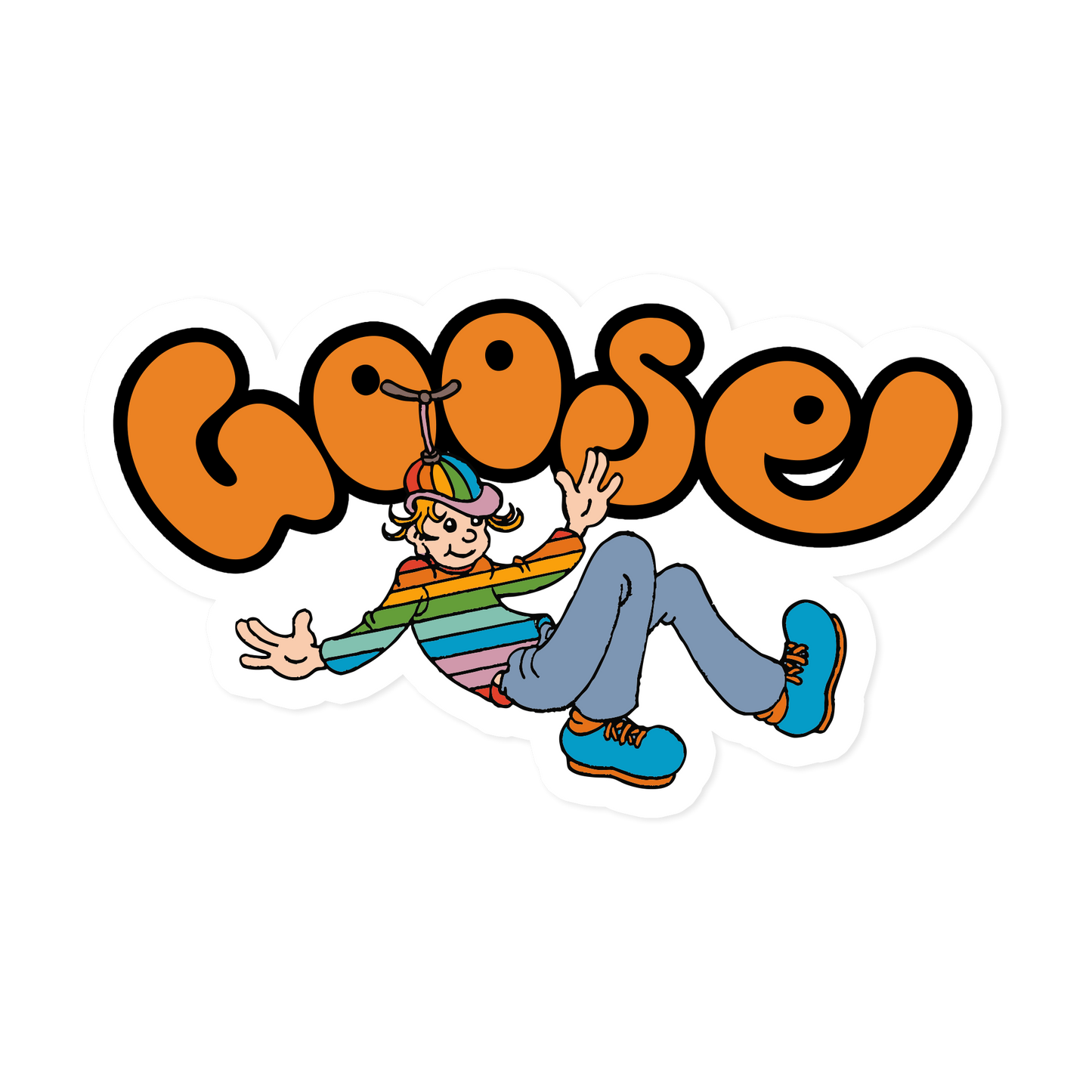 Rainbow Kid Clear Sticker