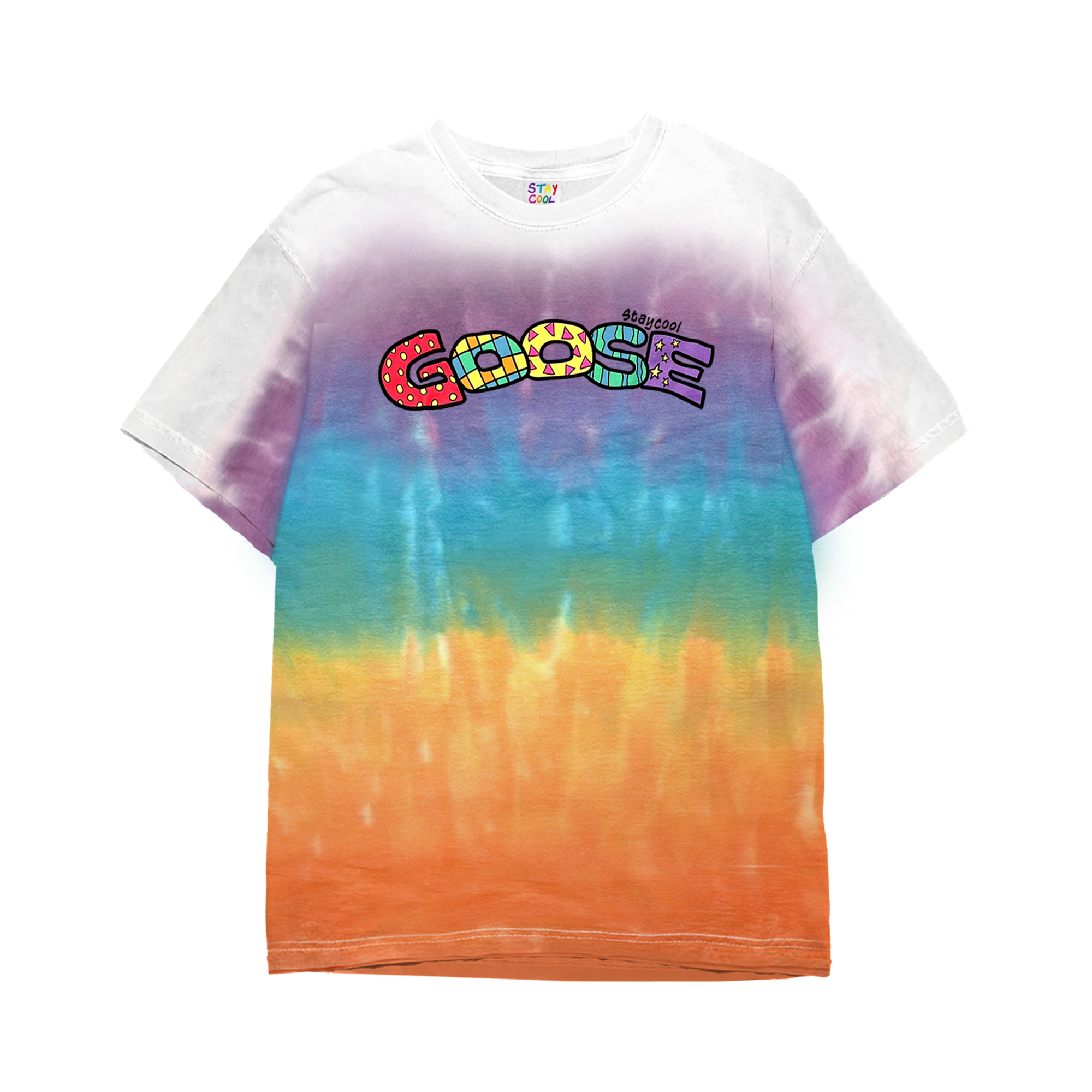 Staycool x Goose Rainbow Tie Dye Tee